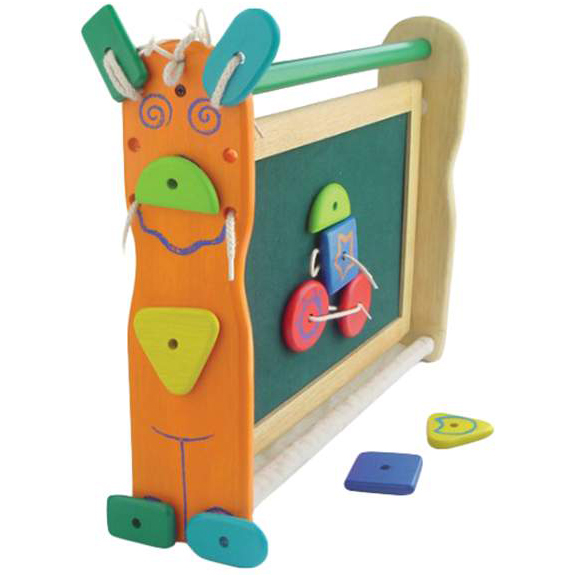 фото Двусторонняя доска для рисования i'm toy, с набором фигурок на липучках