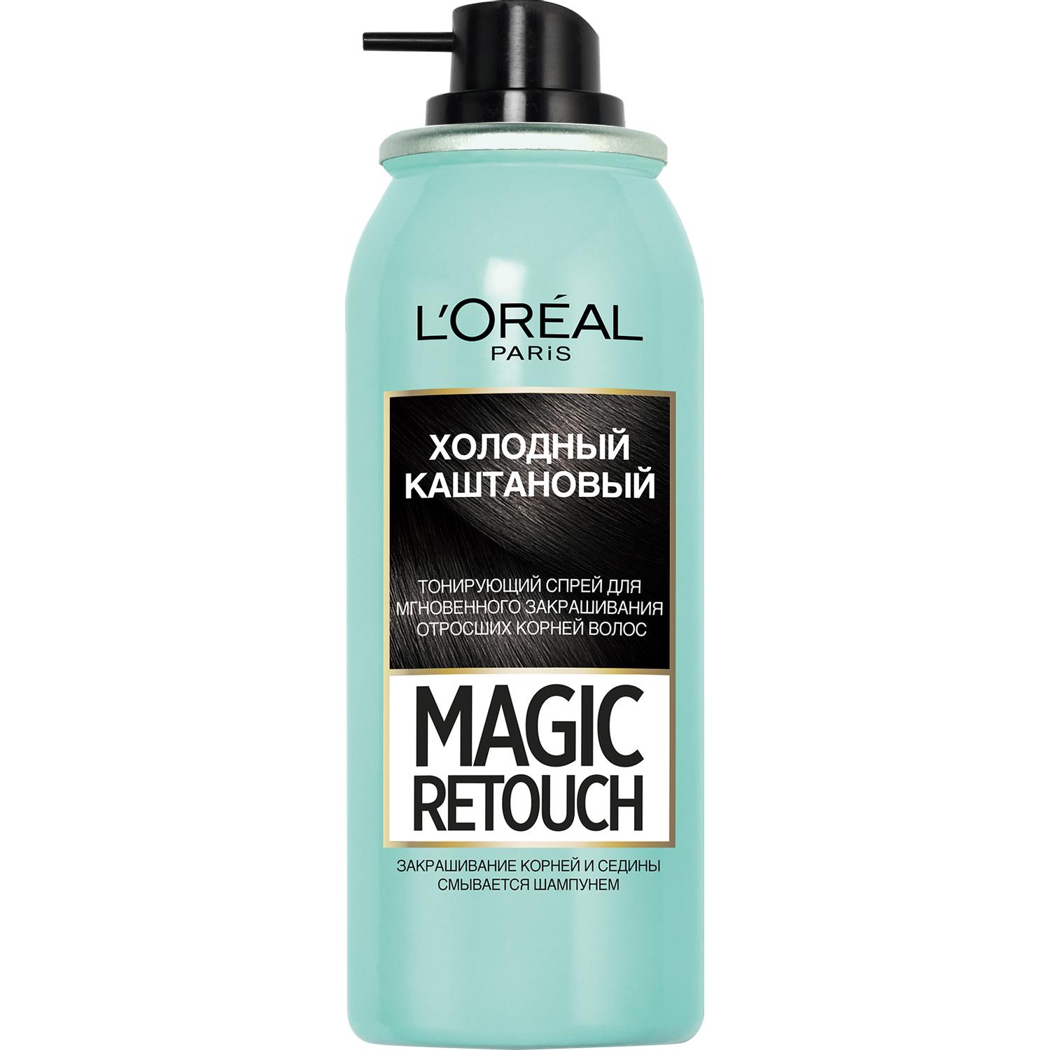 фото Тонирующий спрей для волос l'oreal paris magic retouch холодный каштановый l'oréal paris