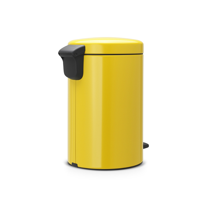 фото Бак мусорный с педалью 12л желтый brabantia newicon