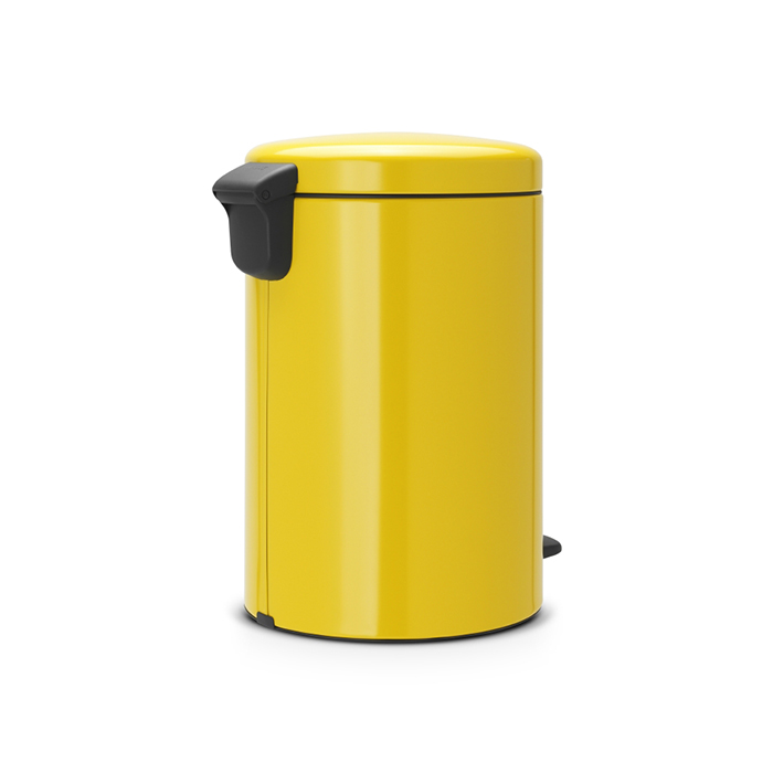 фото Бак мусорный с педалью 20л желтый brabantia newicon