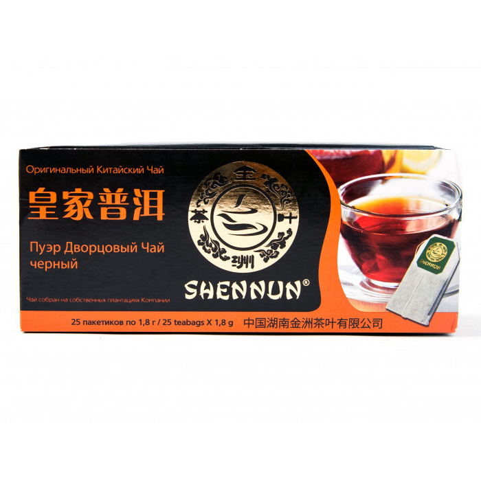 Чай черный Shennun Пуэр дворцовый 25 пакетиков