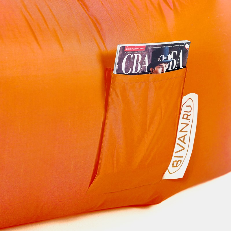 фото Диван надувной биван оригинальный, оранжевый