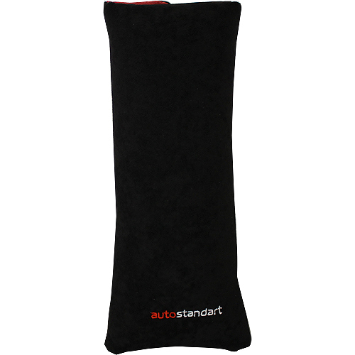 Подушка автомобильная Autostandart на ремень безопасности с наполнителем 300х110 (черная) - фото 1