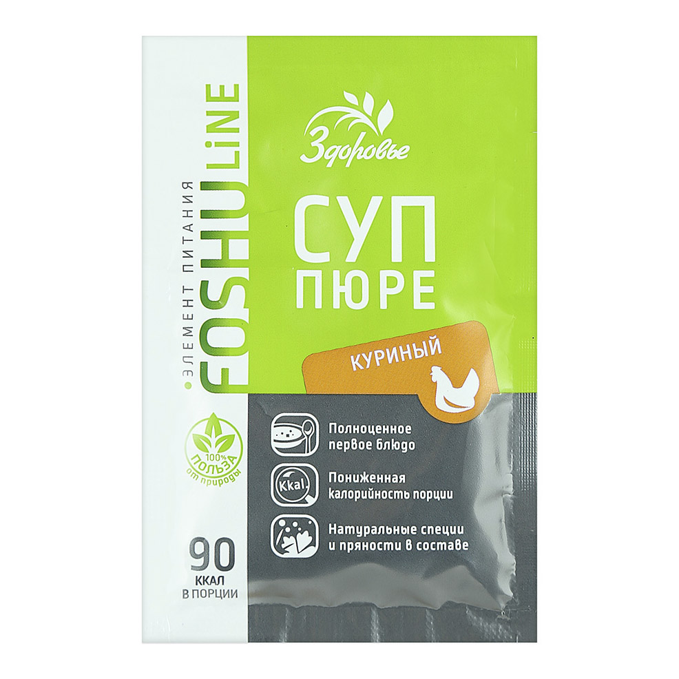 

Суп-пюре Здоровье Foshu line Куриный 20 г