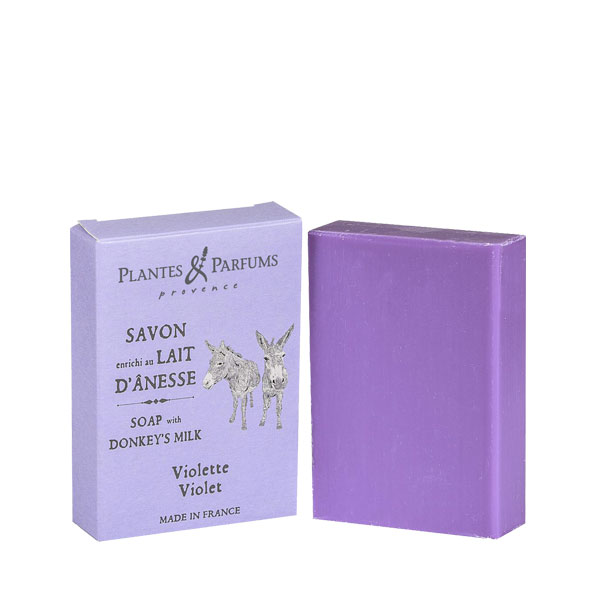 фото Мыло с ослиным молочком plantes et parfums фиалка 100 г