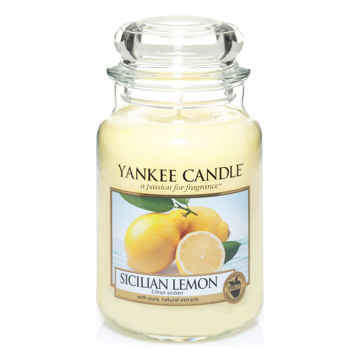 фото Ароматическая свеча yankee candle большая сицилийский лимон 623 г