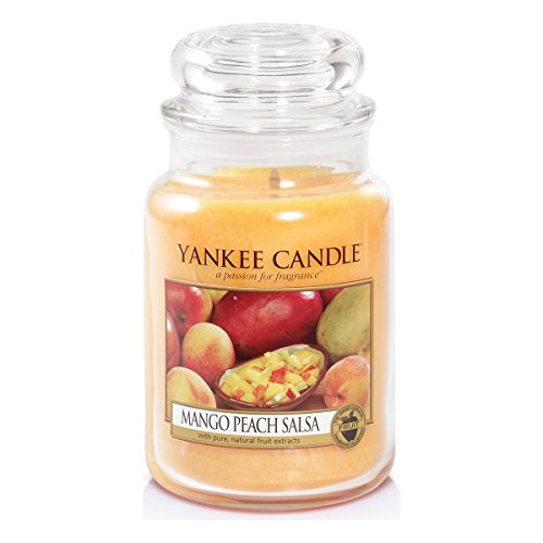 фото Ароматическая свеча yankee candle большая соус из манго и персика 623 г