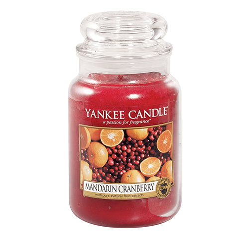 фото Ароматическая свеча yankee candle большая мандарин и клюква 623 г