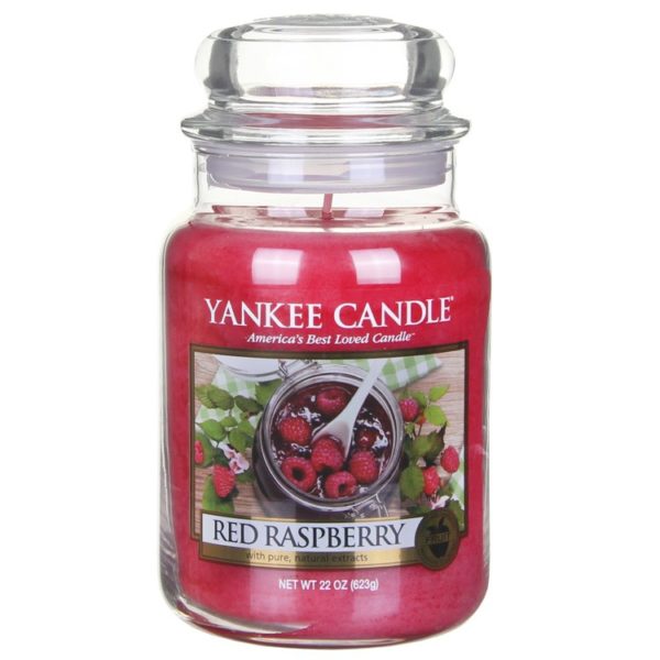 фото Ароматическая свеча yankee candle большая красная малина 623 г