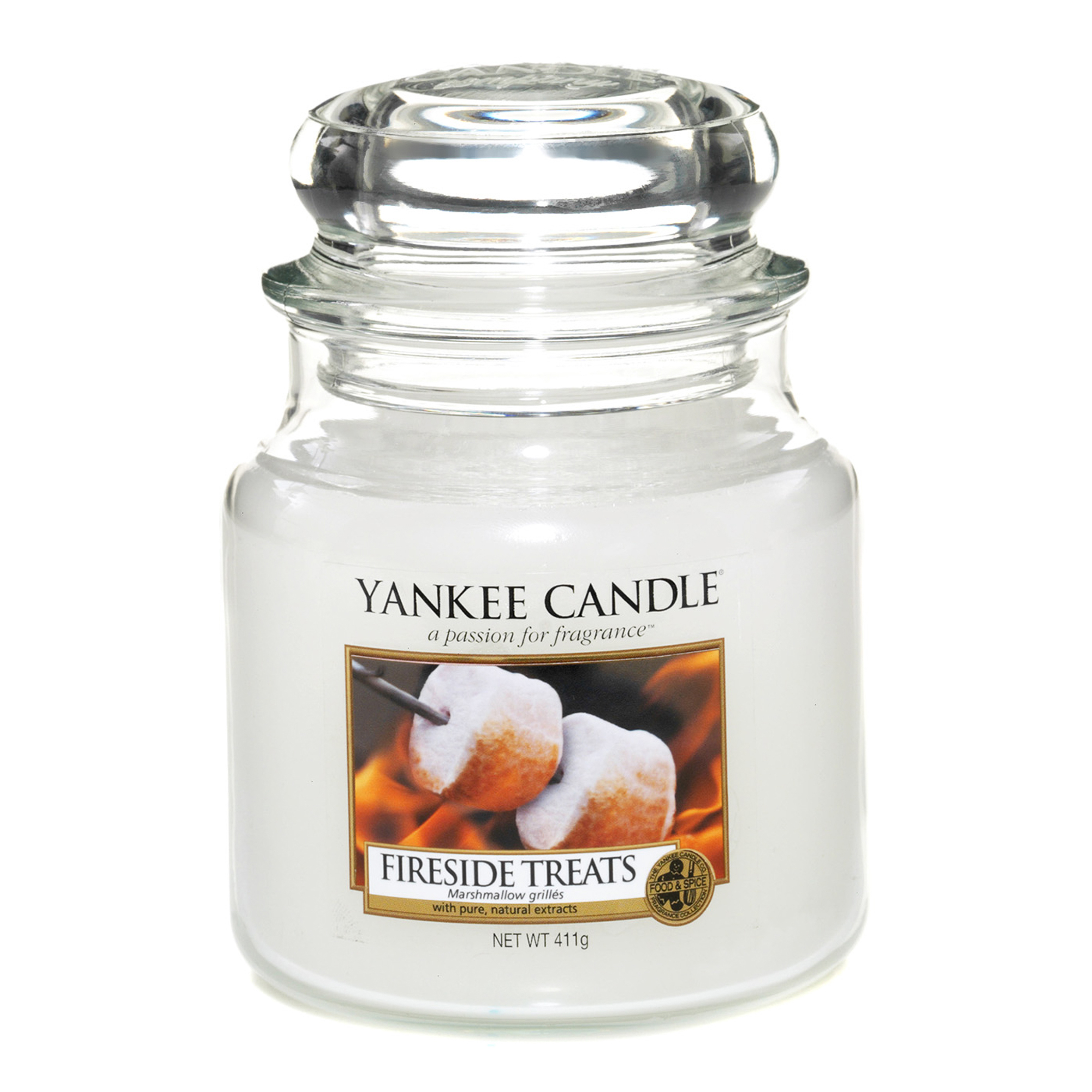 фото Ароматическая свеча yankee candle средняя лакомства у камина 411 г