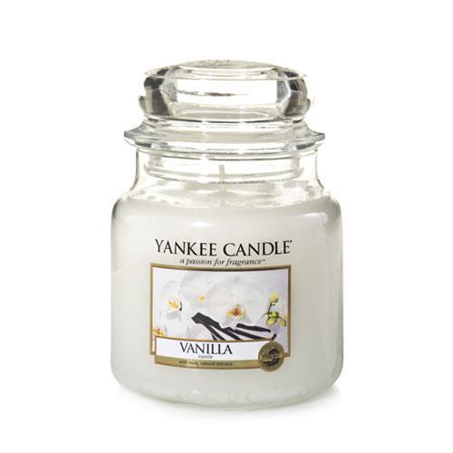 фото Ароматическая свеча yankee candle средняя ваниль 411 г