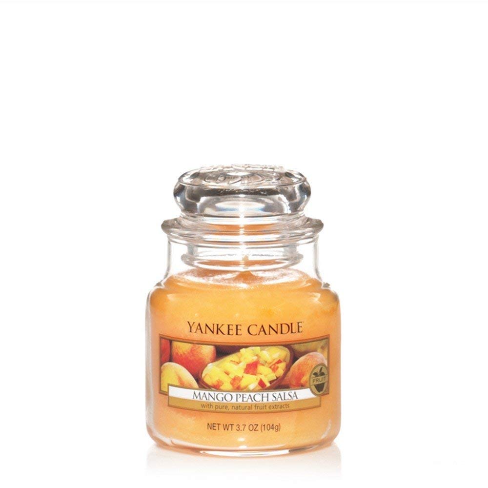 фото Ароматическая свеча yankee candle маленькая соус из манго и персика 104 г