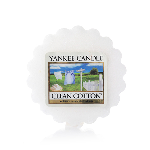 фото Ароматическая свеча-тарталетка yankee candle чистый хлопок 22г