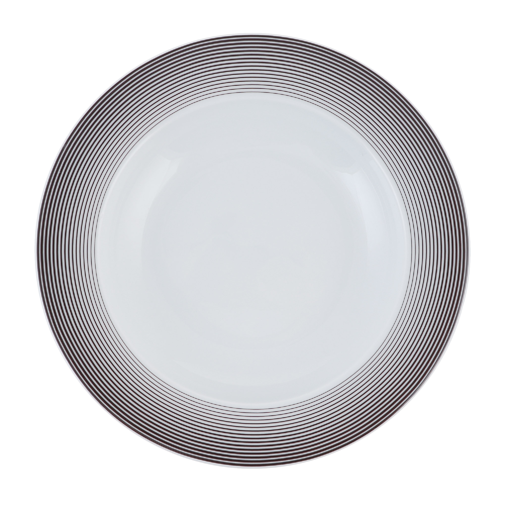 фото Тарелка глубокая porcelaine du reussy sancerre 220 linea brun