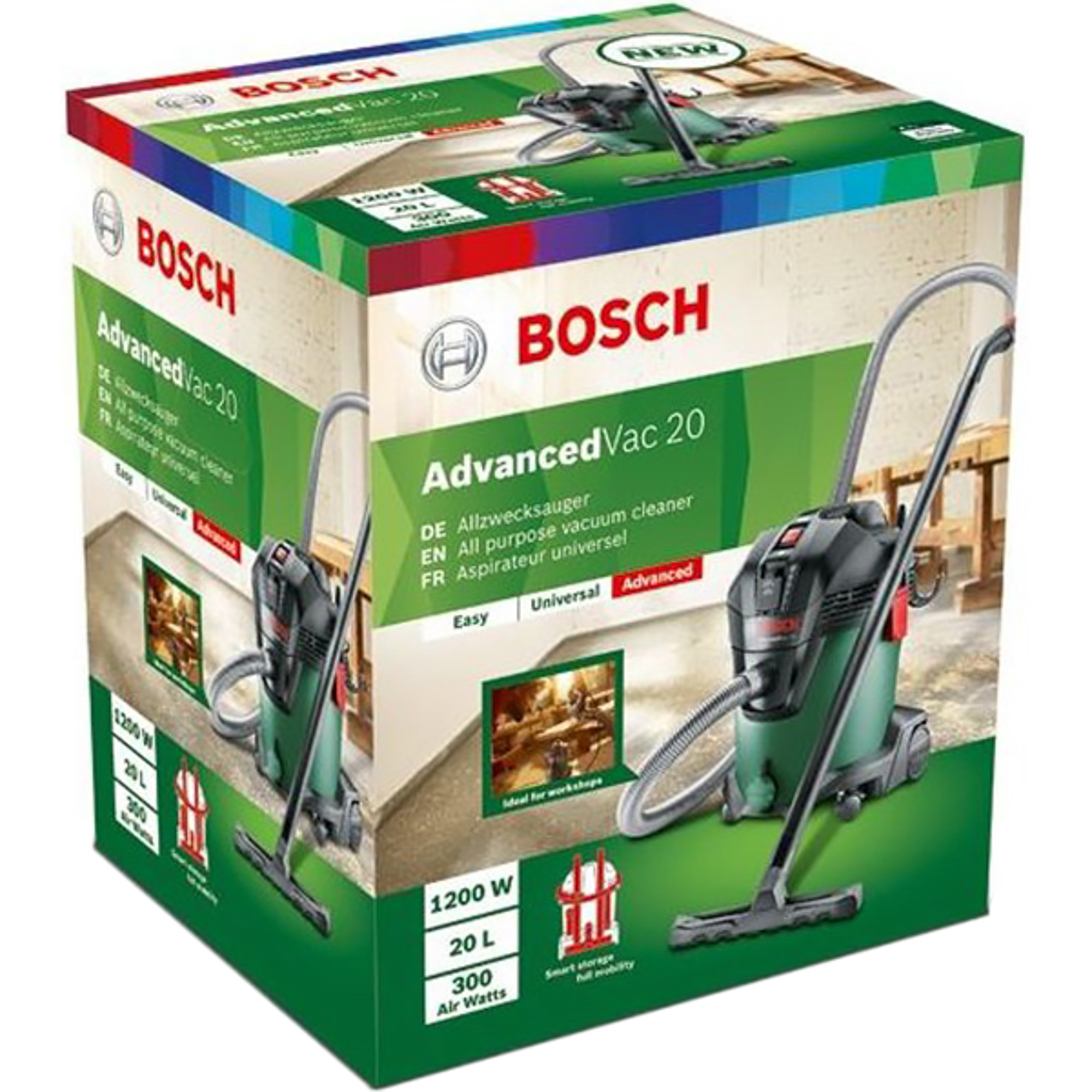 Пылесос Bosch AdvancedVac 20, цвет зеленый 06033D1200 - фото 3