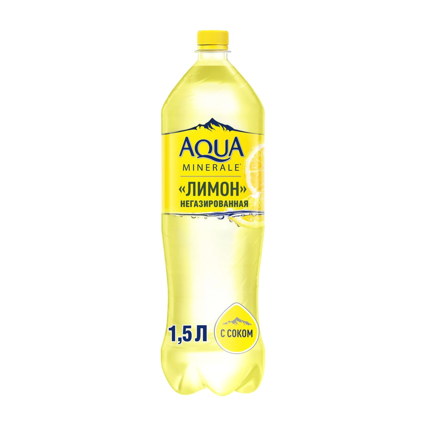 фото Вода питьевая aqua minerale "лимон" ароматизированная 1,5 л