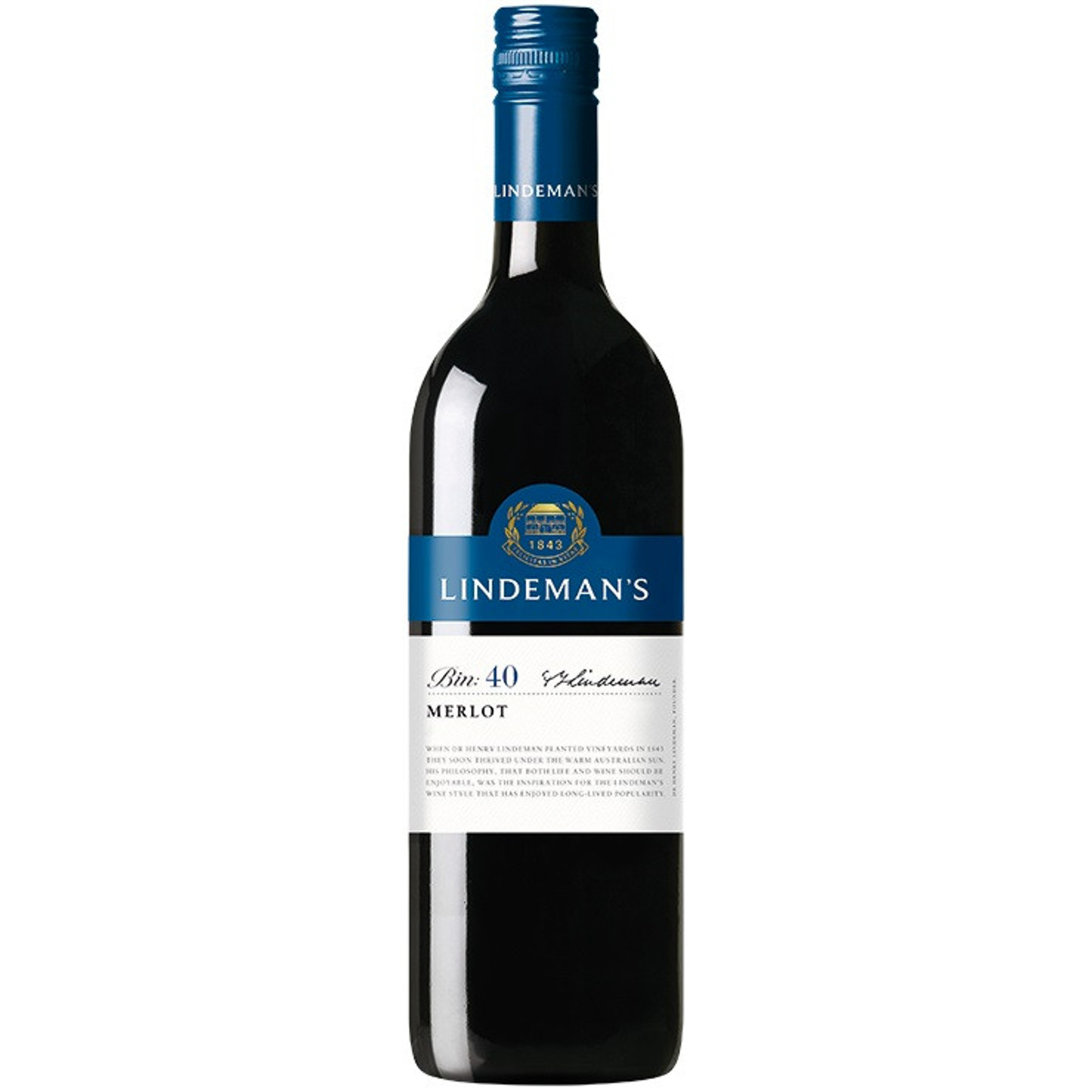 Вино красное полусухое Lindemans "Bin 40" Merlot 0,75 л