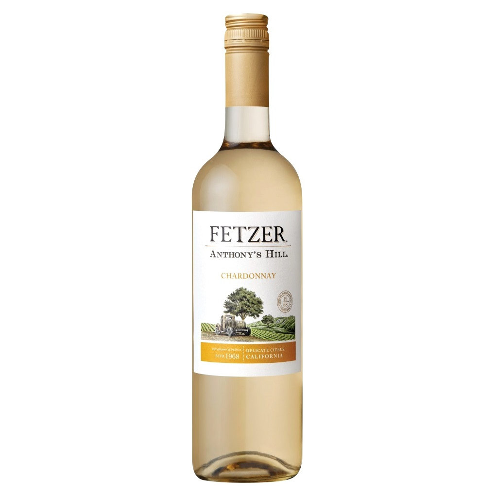 фото Вино белое полусухое fetzer "anthony's hill" chardonnay 0,75 л