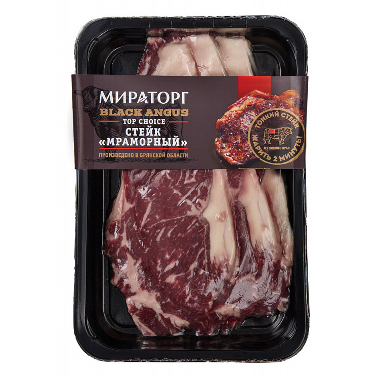 

Стейк Мираторг Мраморный Top Choice, 360 г