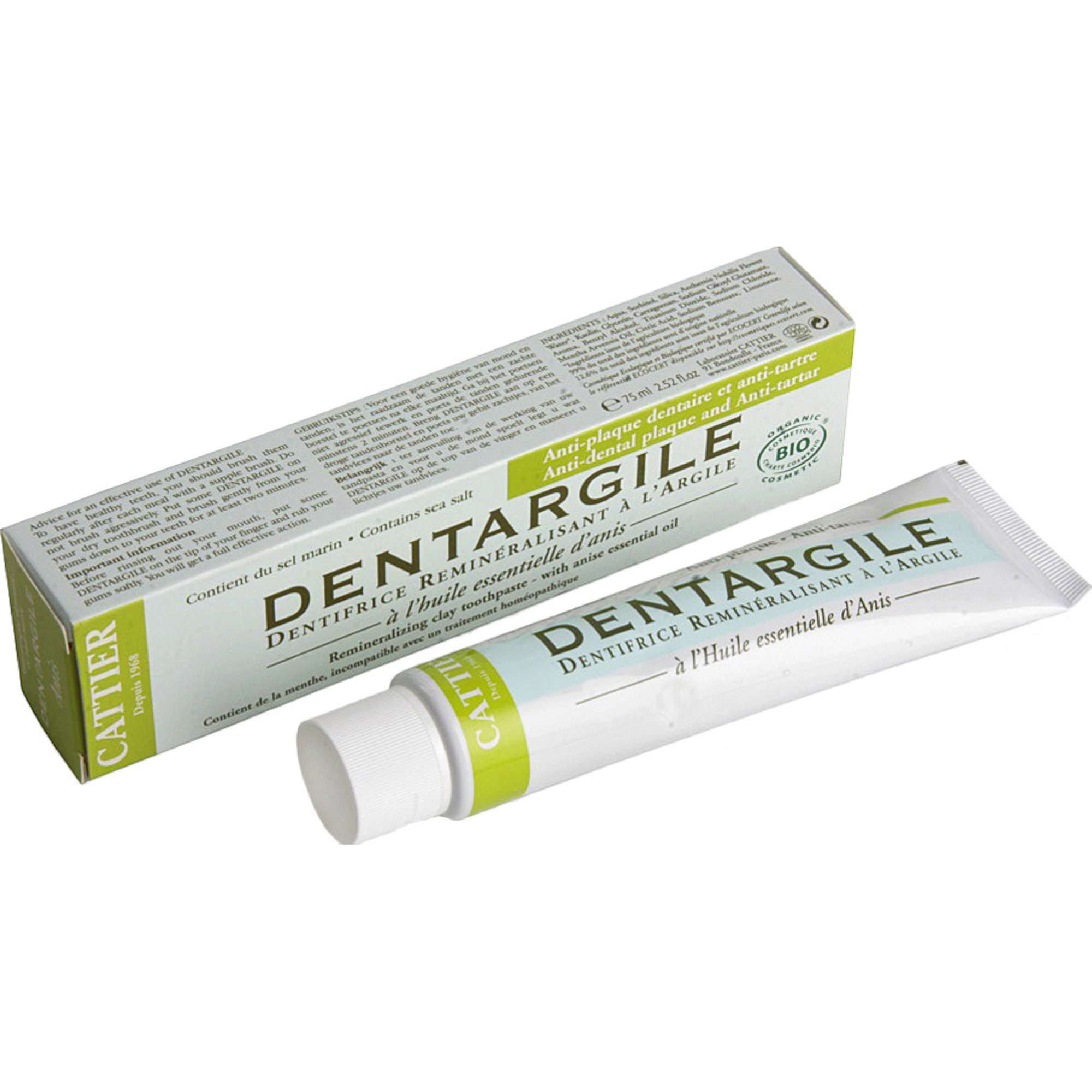 фото Зубная паста cattier dentargile anti-tartar toothpaste 75мл