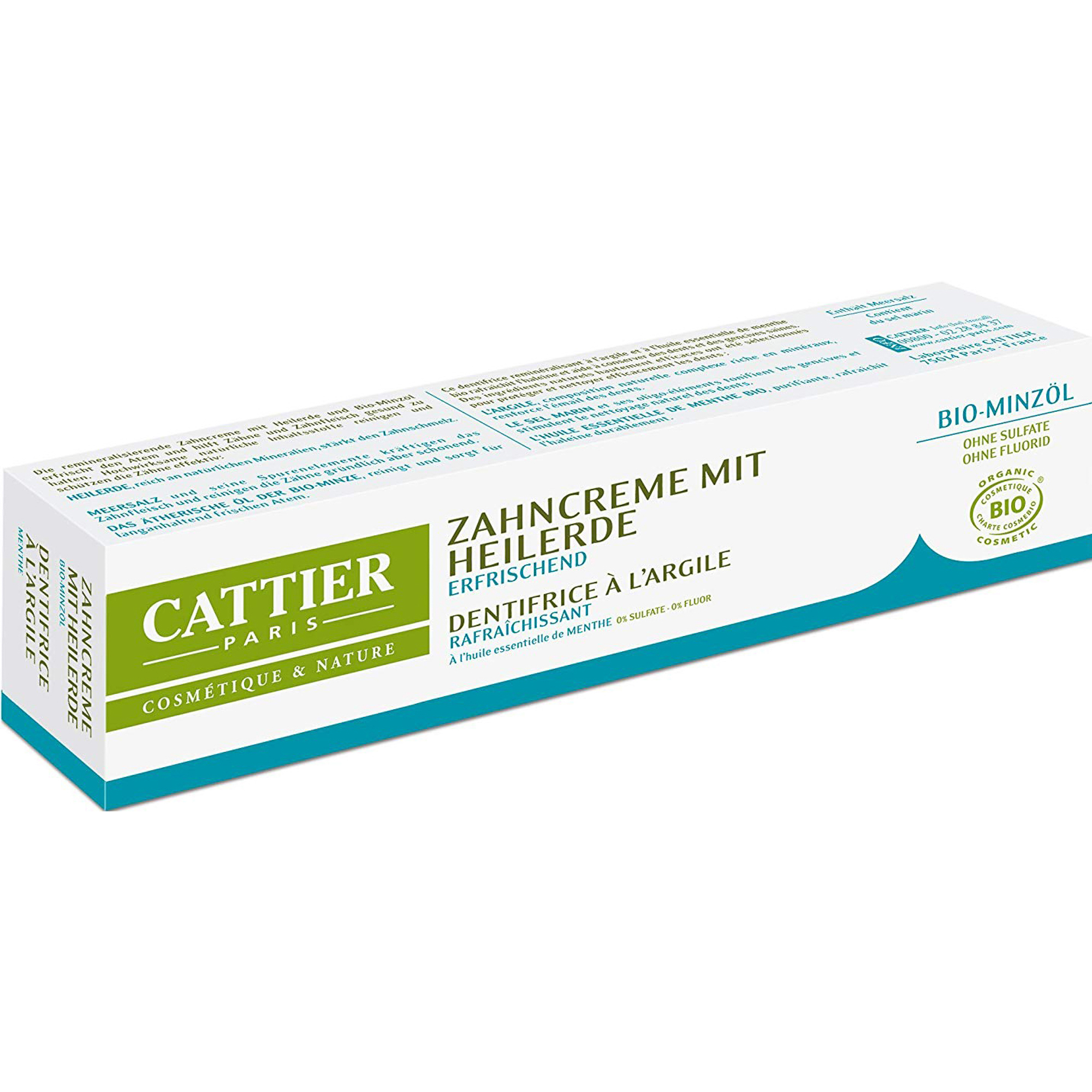 Зубная паста Cattier Eriden для свежего дыхания 75мл