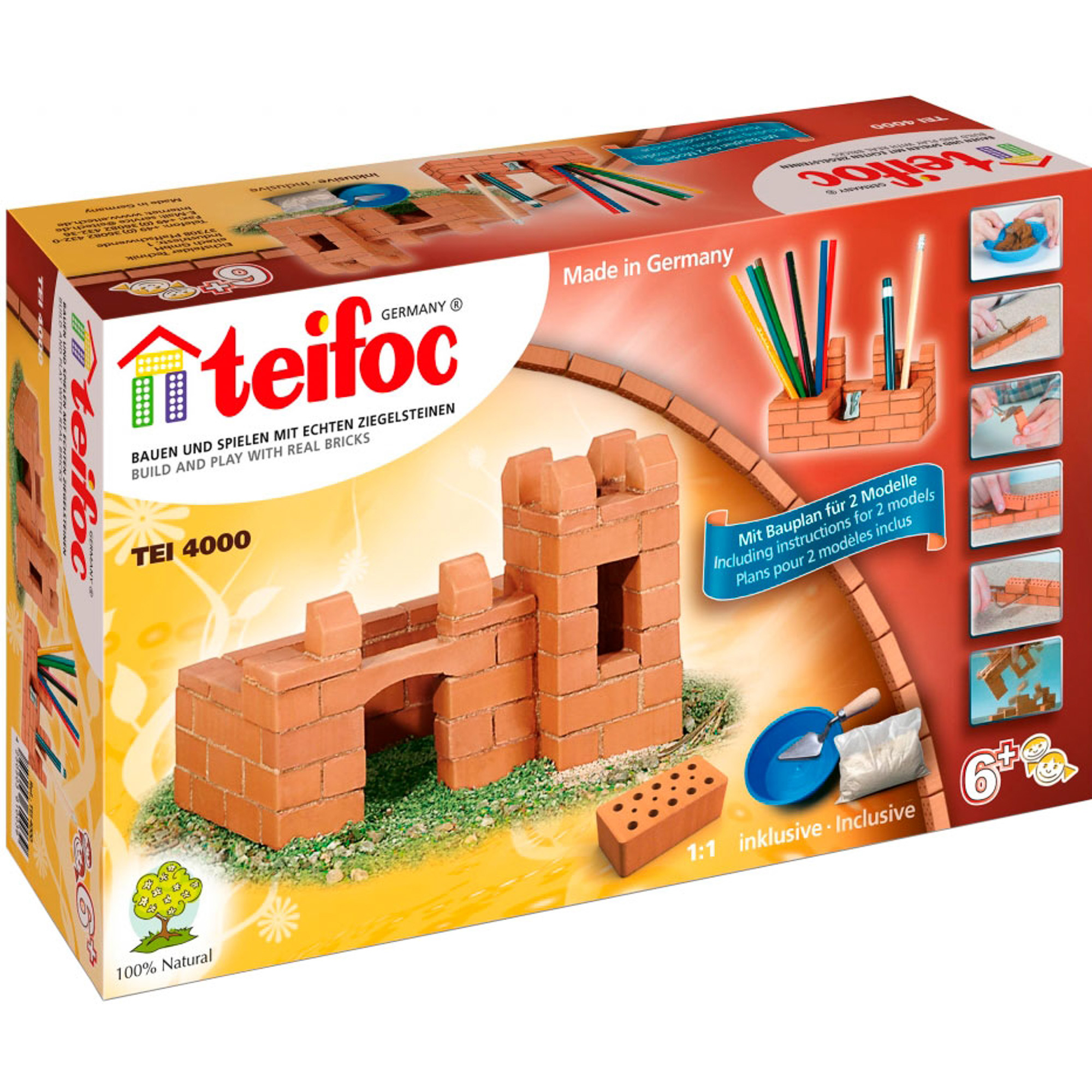 фото Игровой набор teifoc крепость-карандашница tei 4000