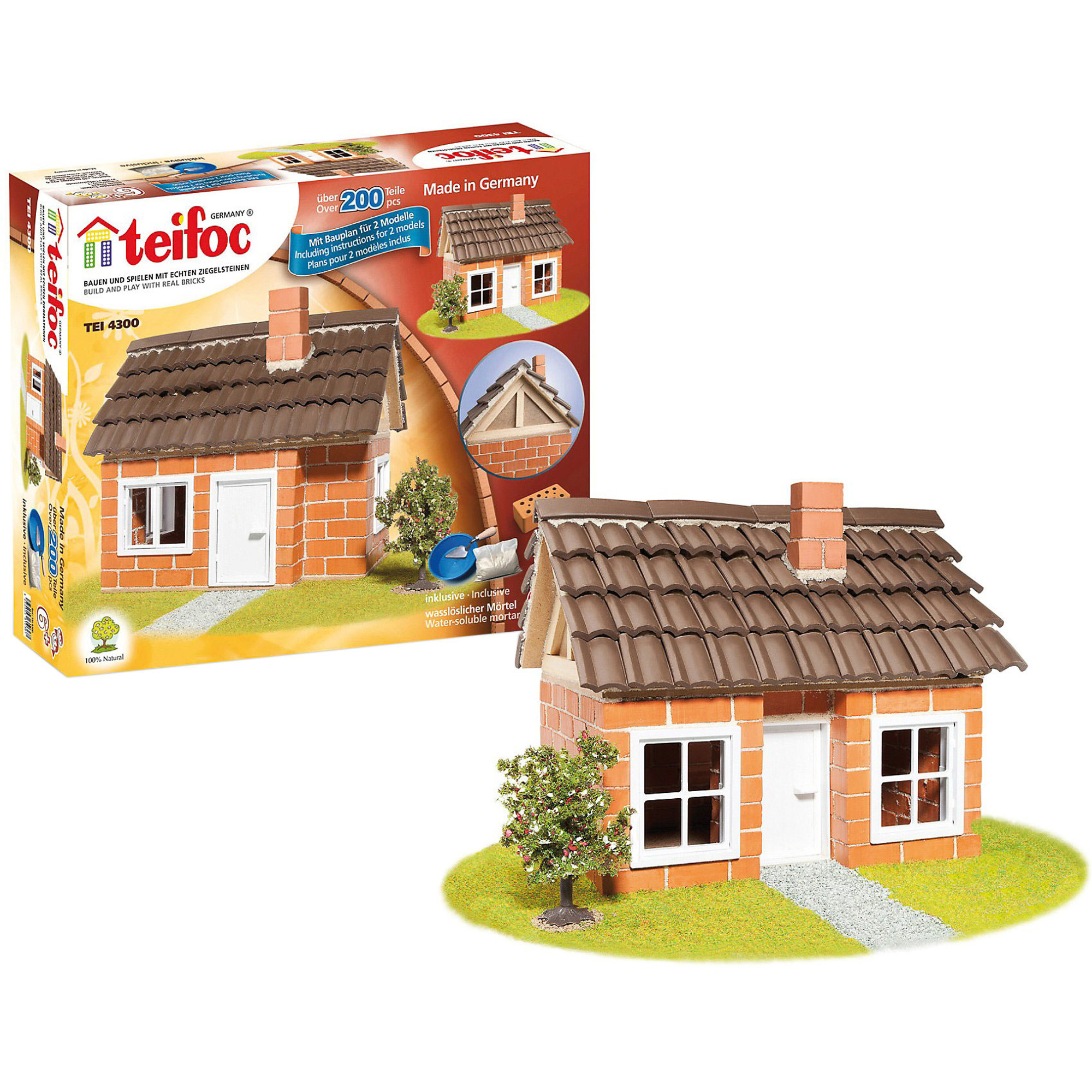 фото Игровой набор teifoc дом с каркасной крышей tei 4300