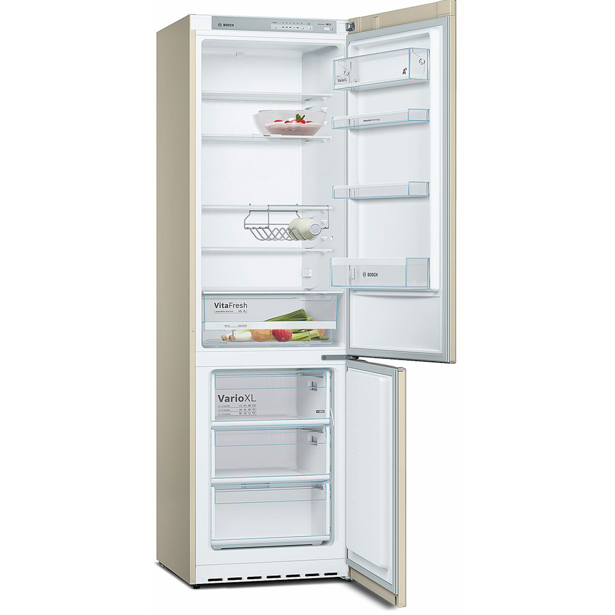 Холодильник BOSCH KGV39XK21R бежевый