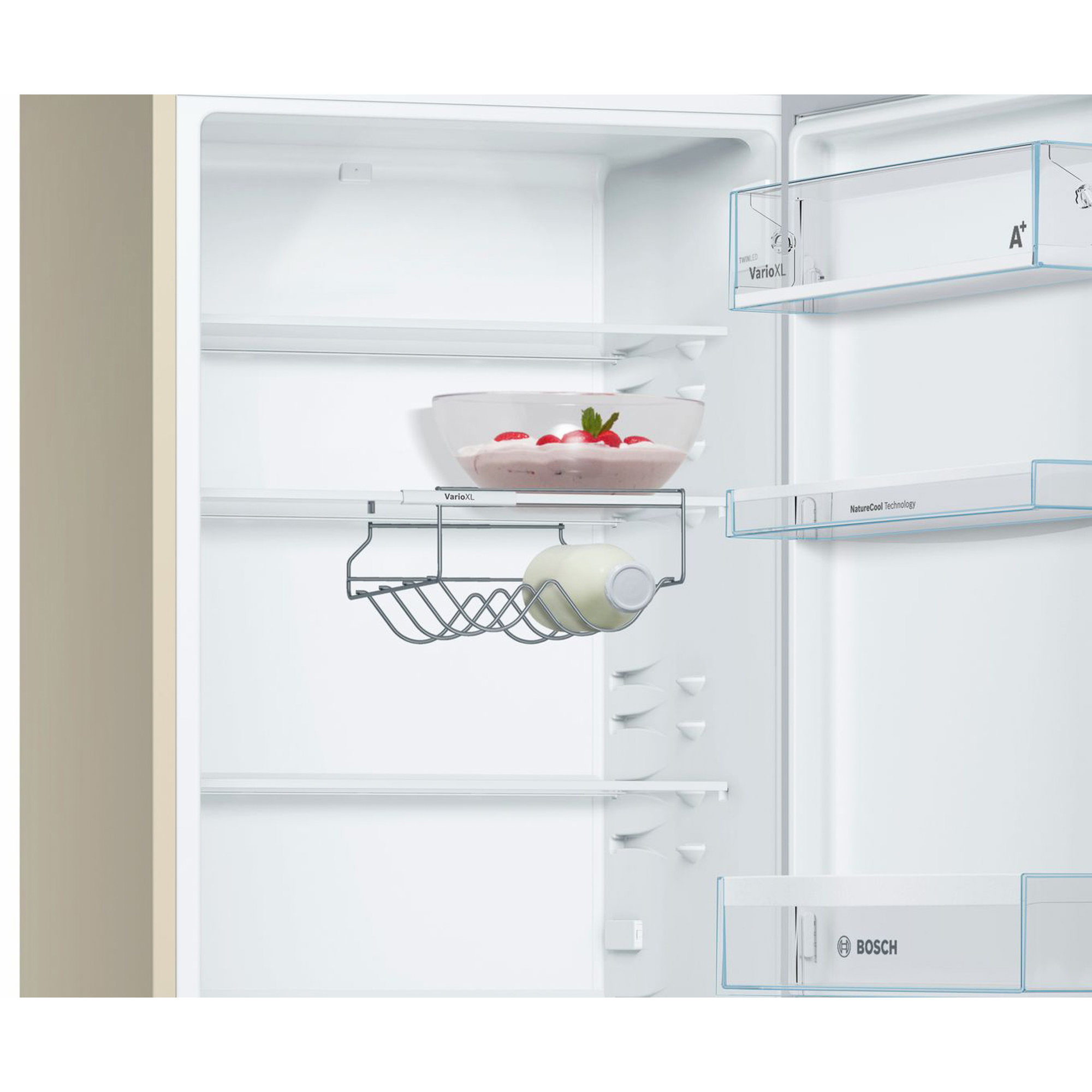 Холодильник BOSCH KGV39XK21R бежевый - фото 4