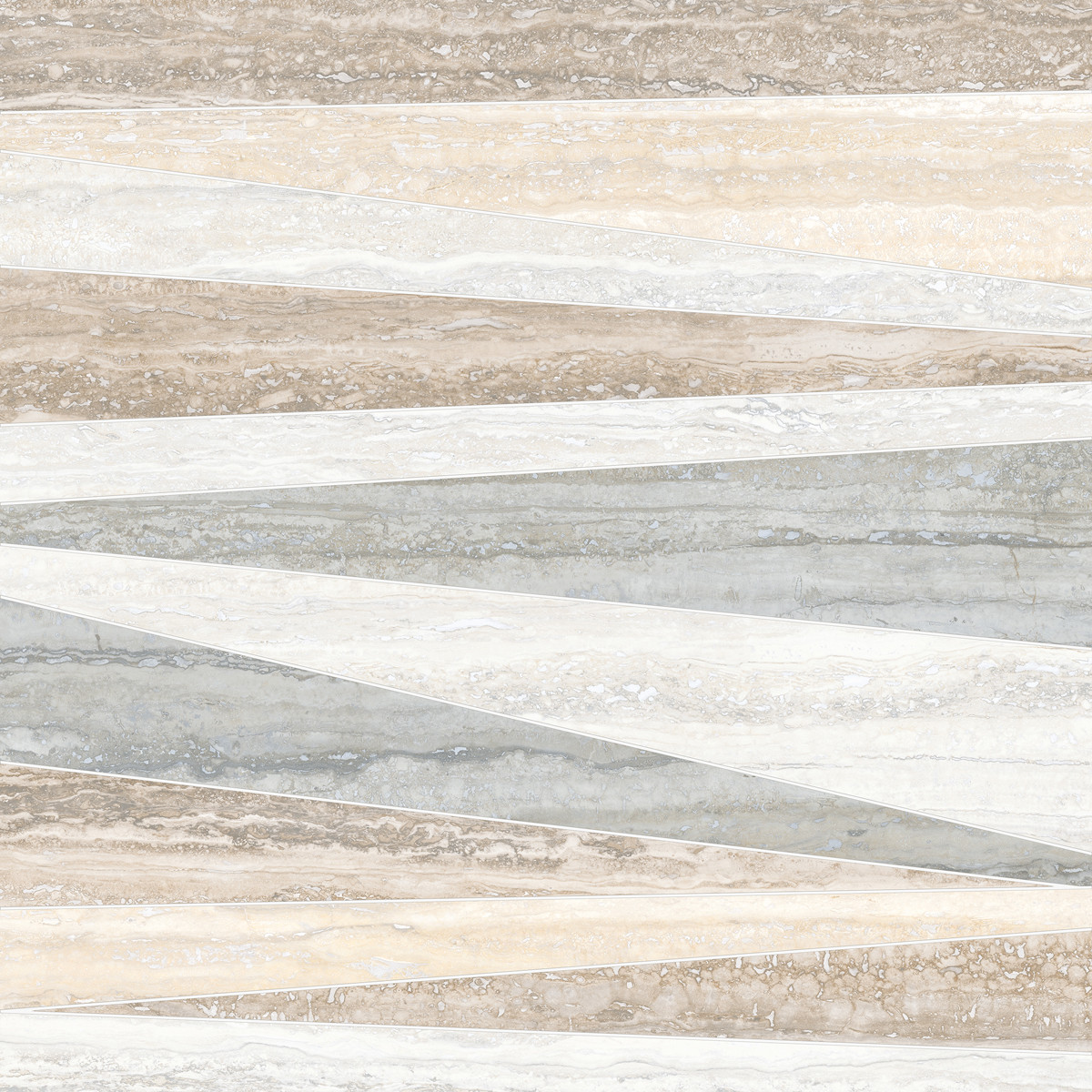 

Декор Vitra Travertini Микс 45x45 см, Бежевый;серый