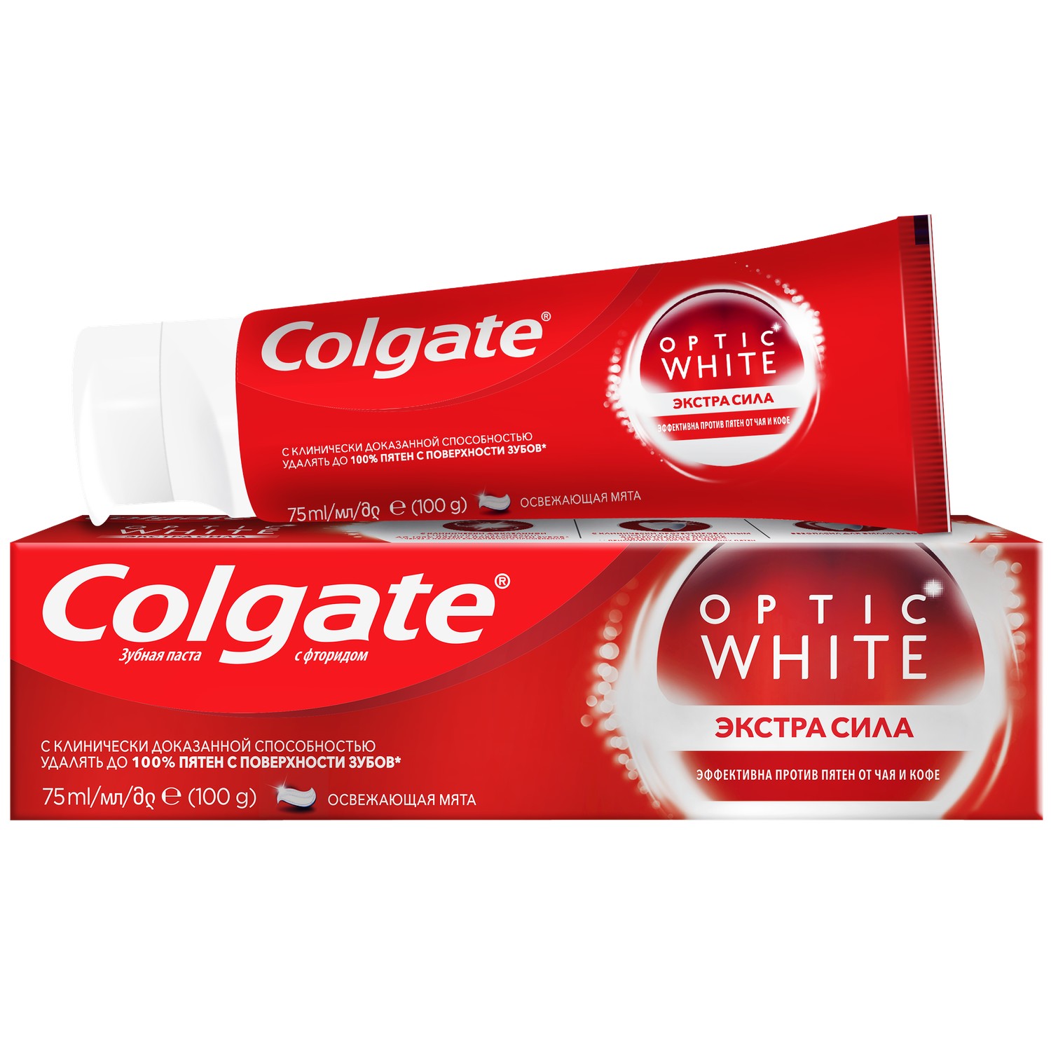 фото Зубная паста colgate optic white экстра сила 75 мл