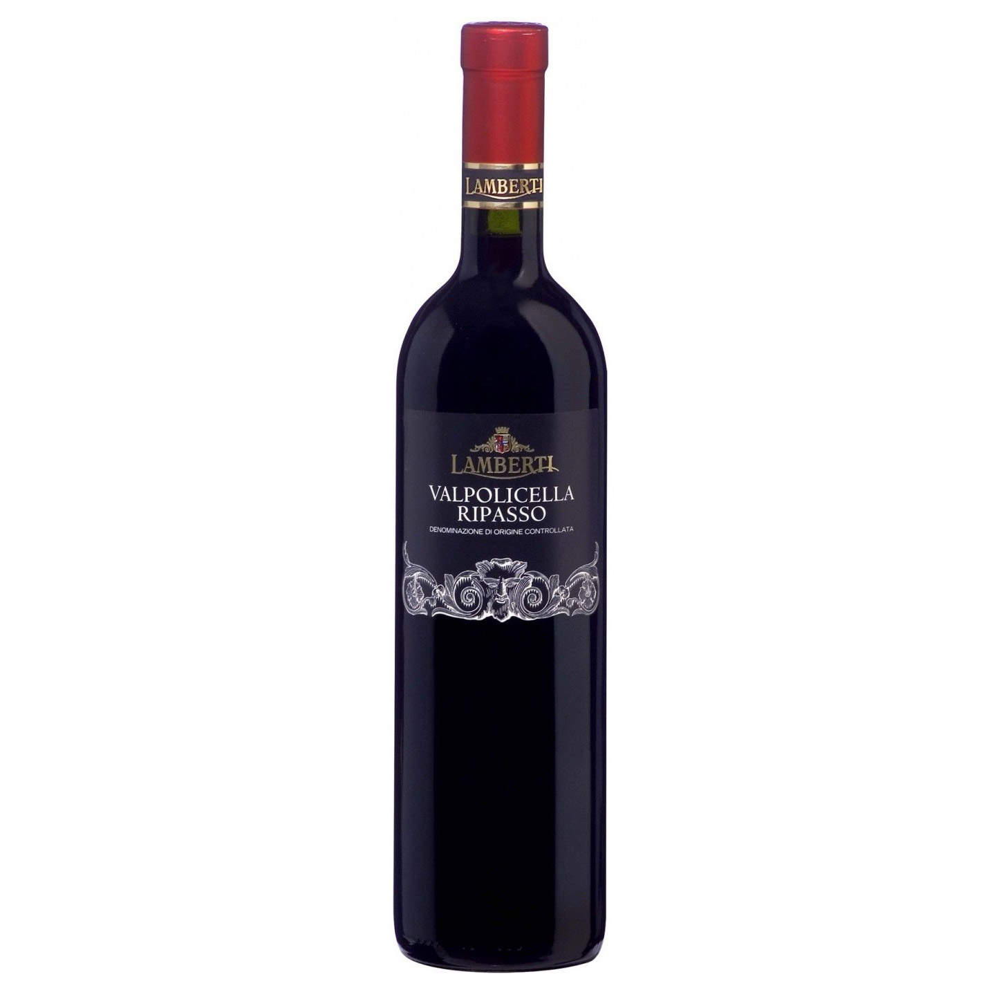 

Вино красное полусухое Lamberti Valpolicella Classico Ripasso Superiore DOC 0,75 л, Темно-красный