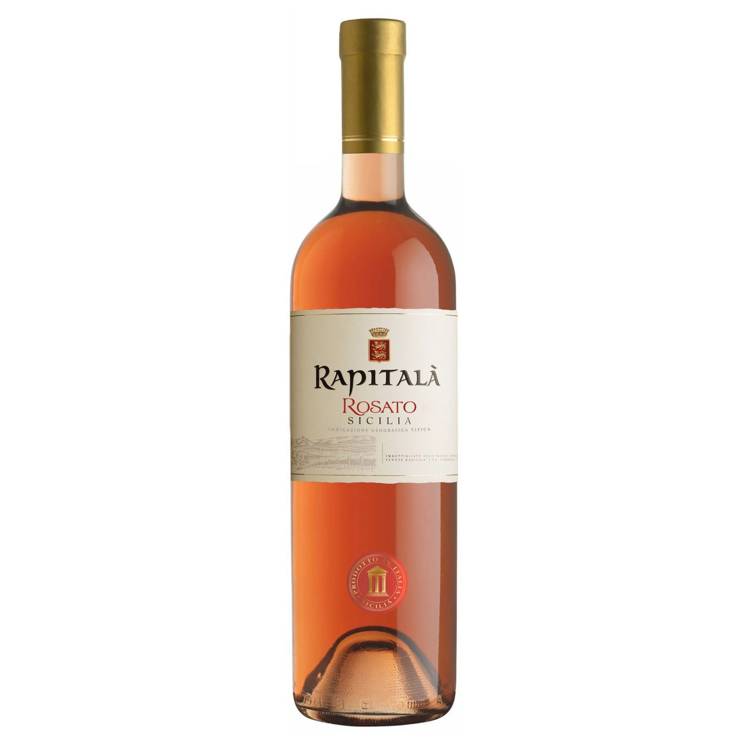 

Вино розовое сухое Tenuta Rapitala "Rapitala" Rosato Sicilia IGT 0,75 л, Розовый с коралловыми бликами