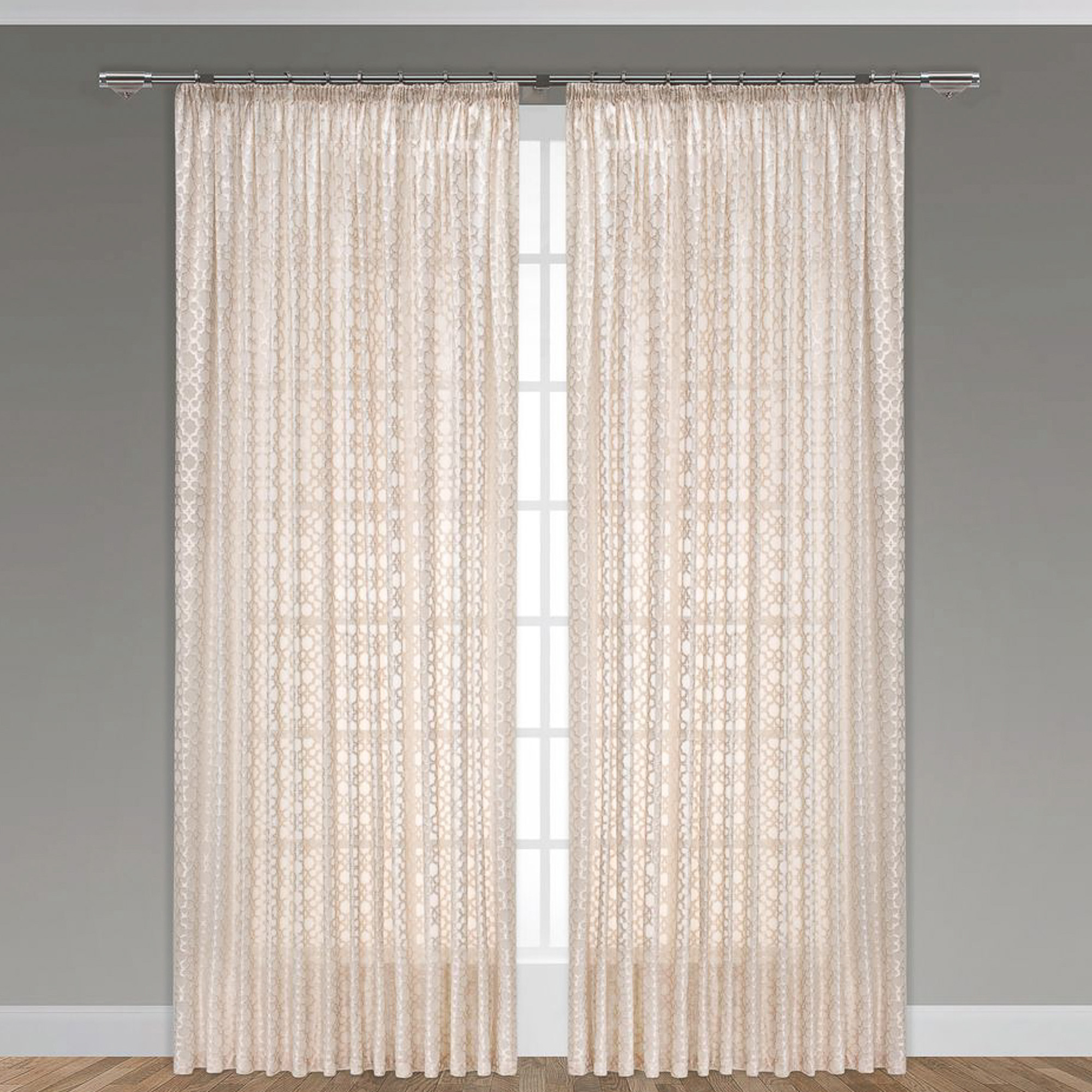 

Тюль Daily by Togas Ронда 300х270 см экрю