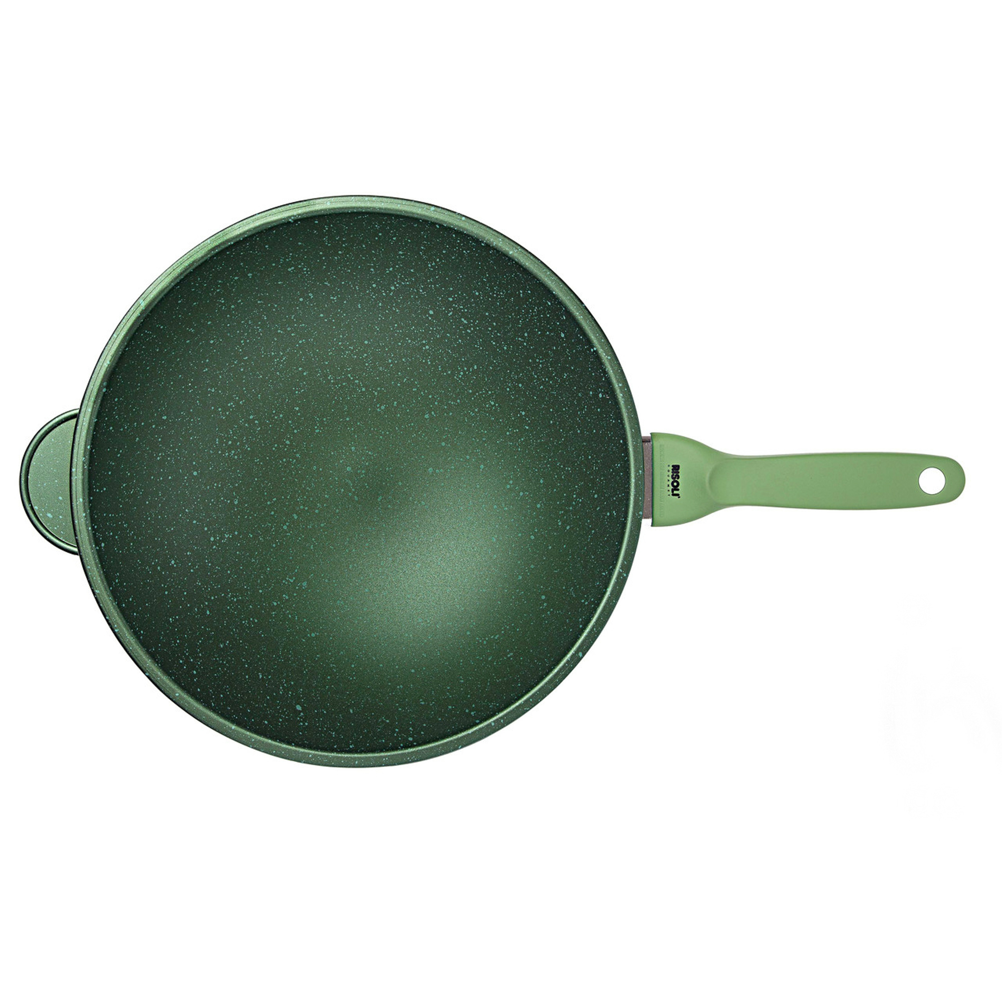 Сковорода-вок Risoli Dr.green 30 см, цвет зеленый - фото 1