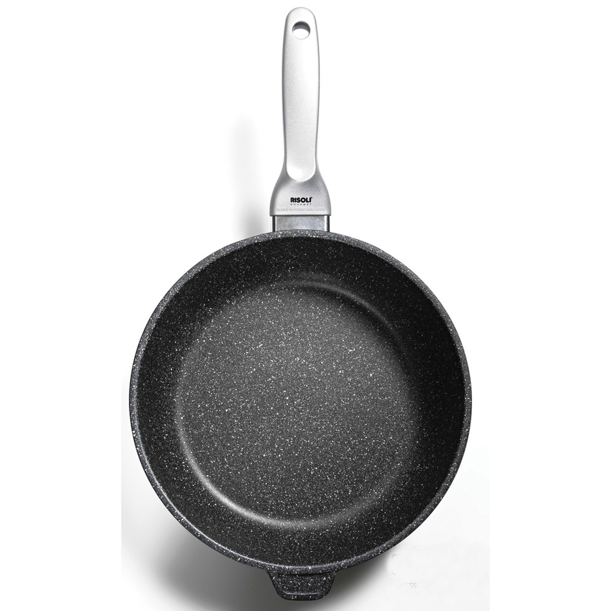 Сковорода глубокая Risoli Granito Induction 28 см, цвет черный - фото 2