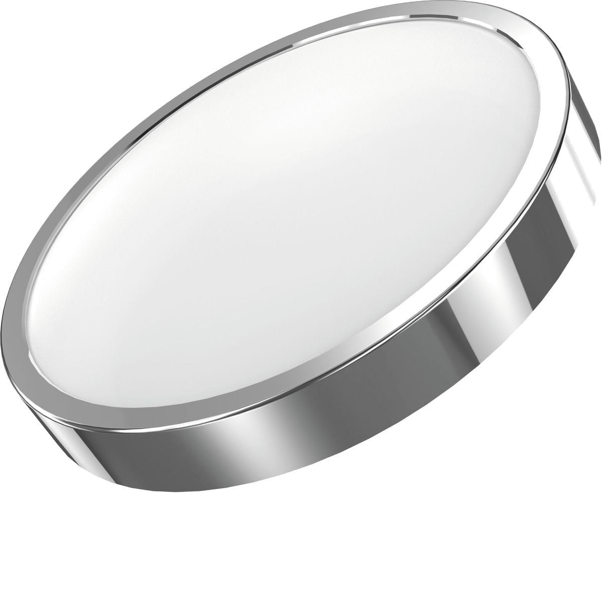 фото Светильник светодиодный gauss 12w с декоративным кольцом, 850лм, ip20, 2700к, кольцо хром
