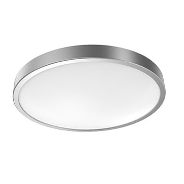 фото Светильник светодиодный gauss 12w с декоративным кольцом, 900лм, ip20, 4100к, кольцо серебро
