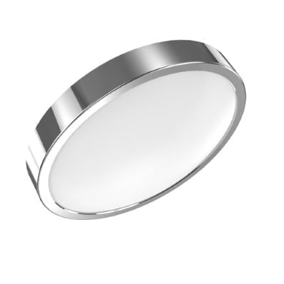 фото Светильник светодиодный gauss 12w с декоративным кольцом, 900лм, ip20, 4100к, кольцо хром