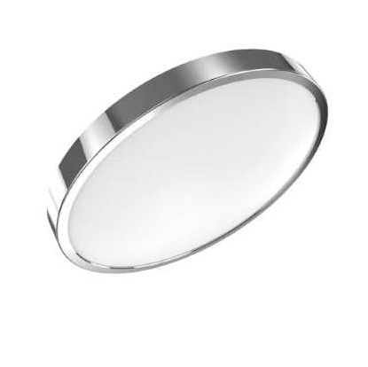 фото Светильник светодиодный gauss 24w с декоративным кольцом, 1650лм, ip20, 2700к, кольцо хром