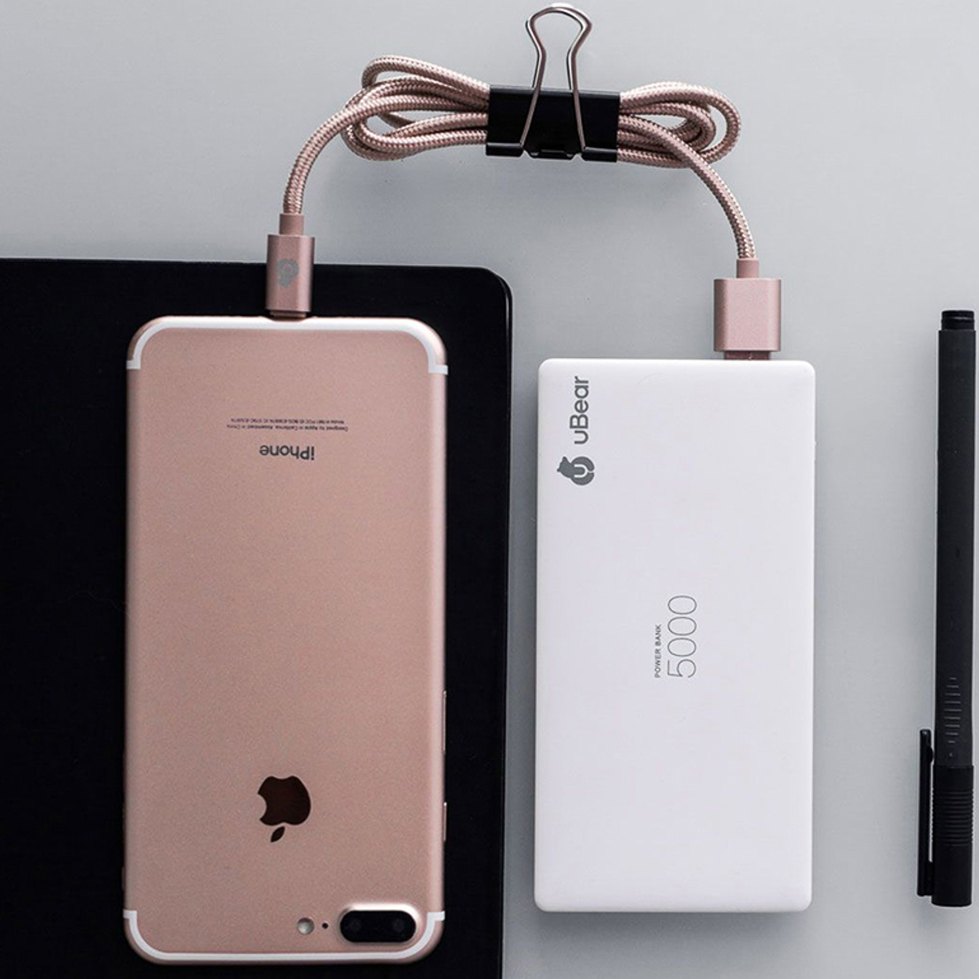 фото Кабель ubear lightning-usb dc01rg01-i5 rose gold