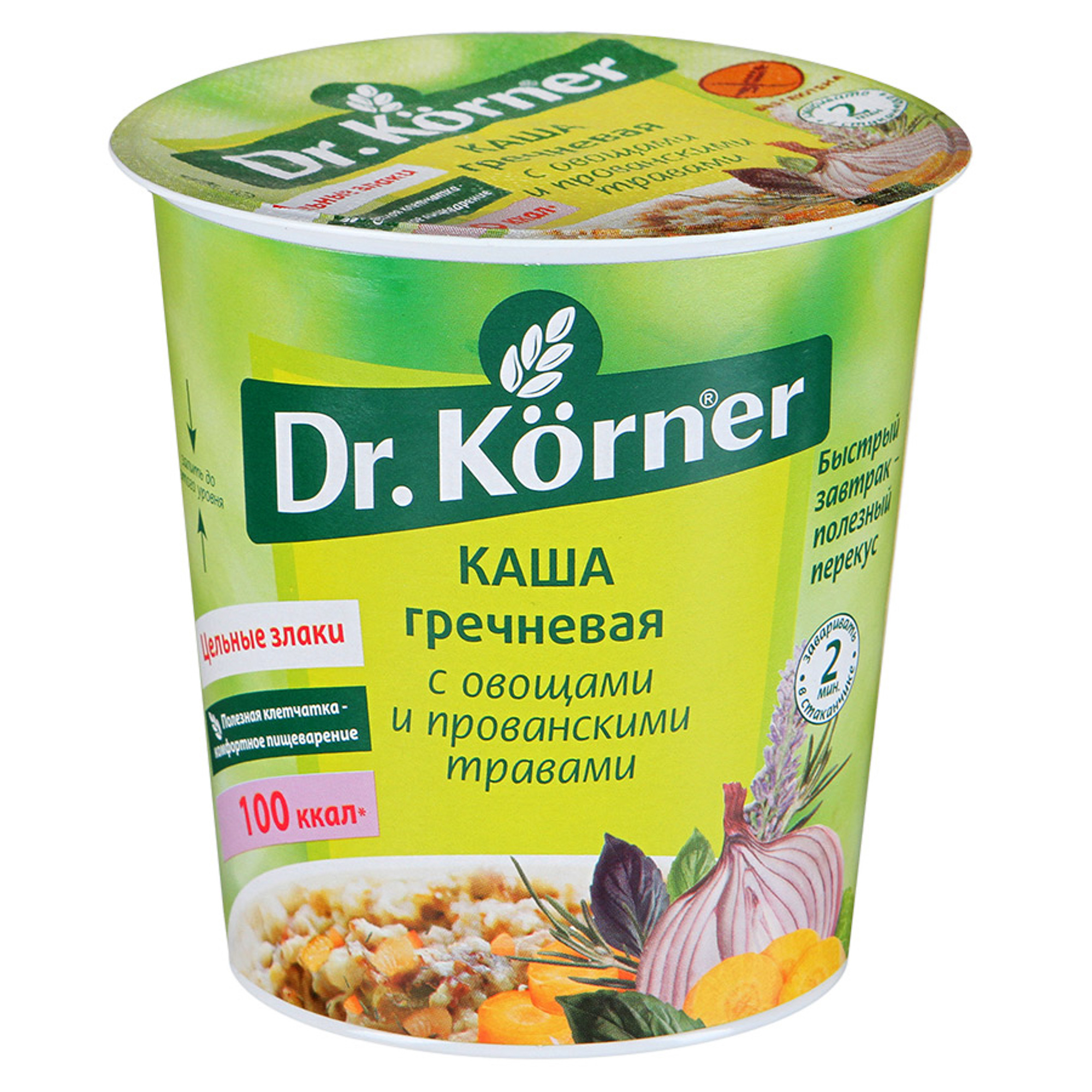 Каша Dr. Korner Гречневая с овощами и прованскими травами 40 г - фото 1