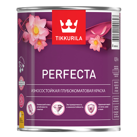 фото Краска tikkurila perfecta 0.9л интерьерная