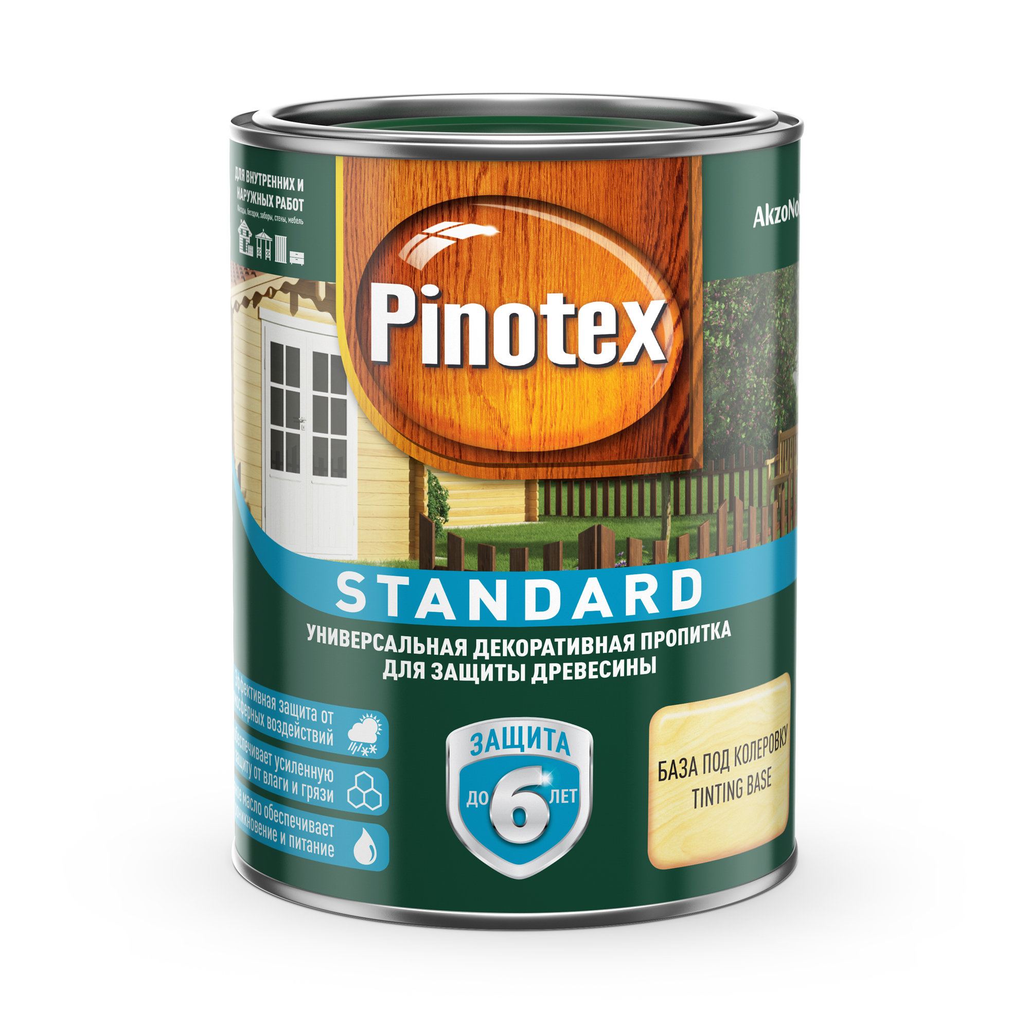 Пропитка Pinotex стандарт 0.9л колеровку clr
