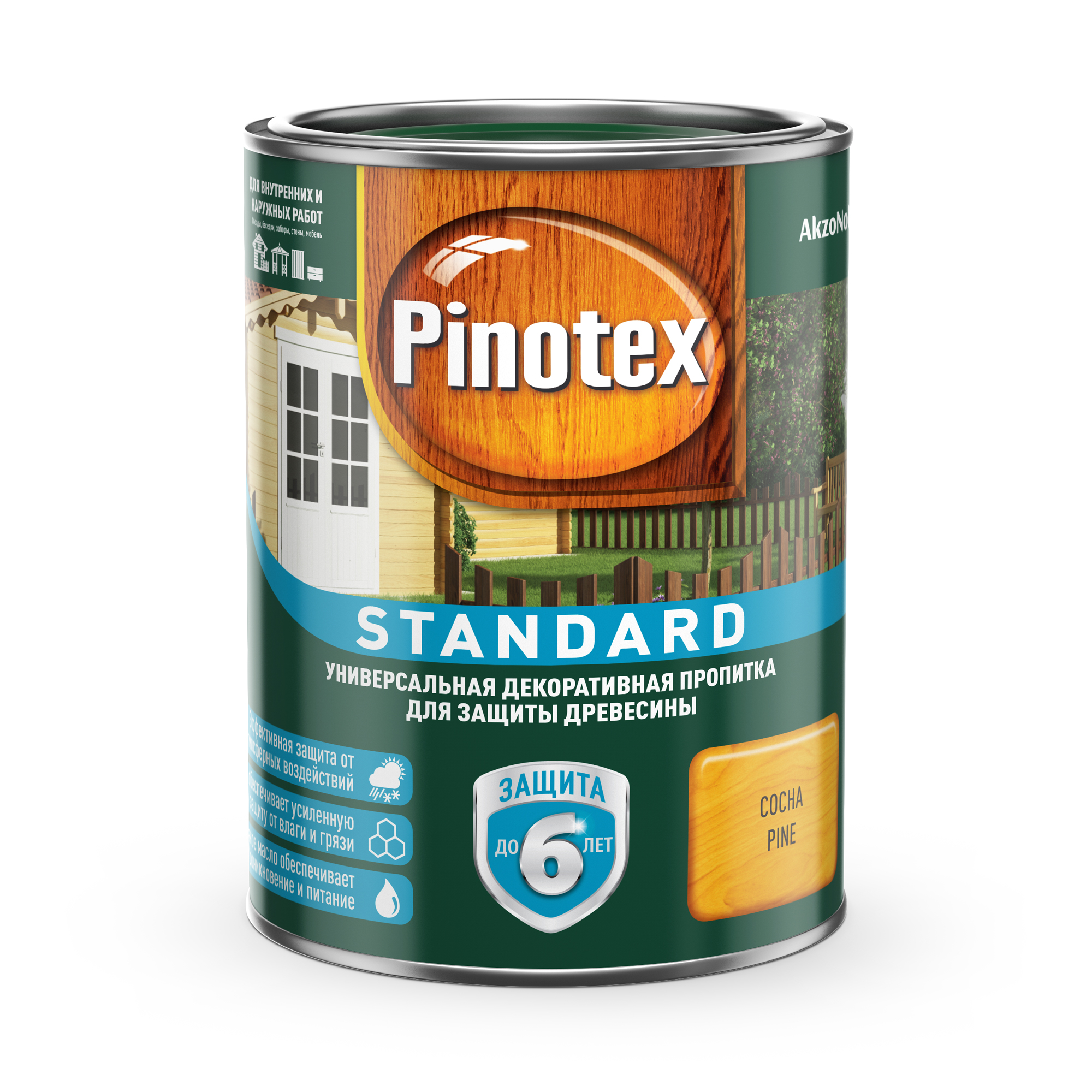 Пропитка Pinotex стандарт 0.9л сосна