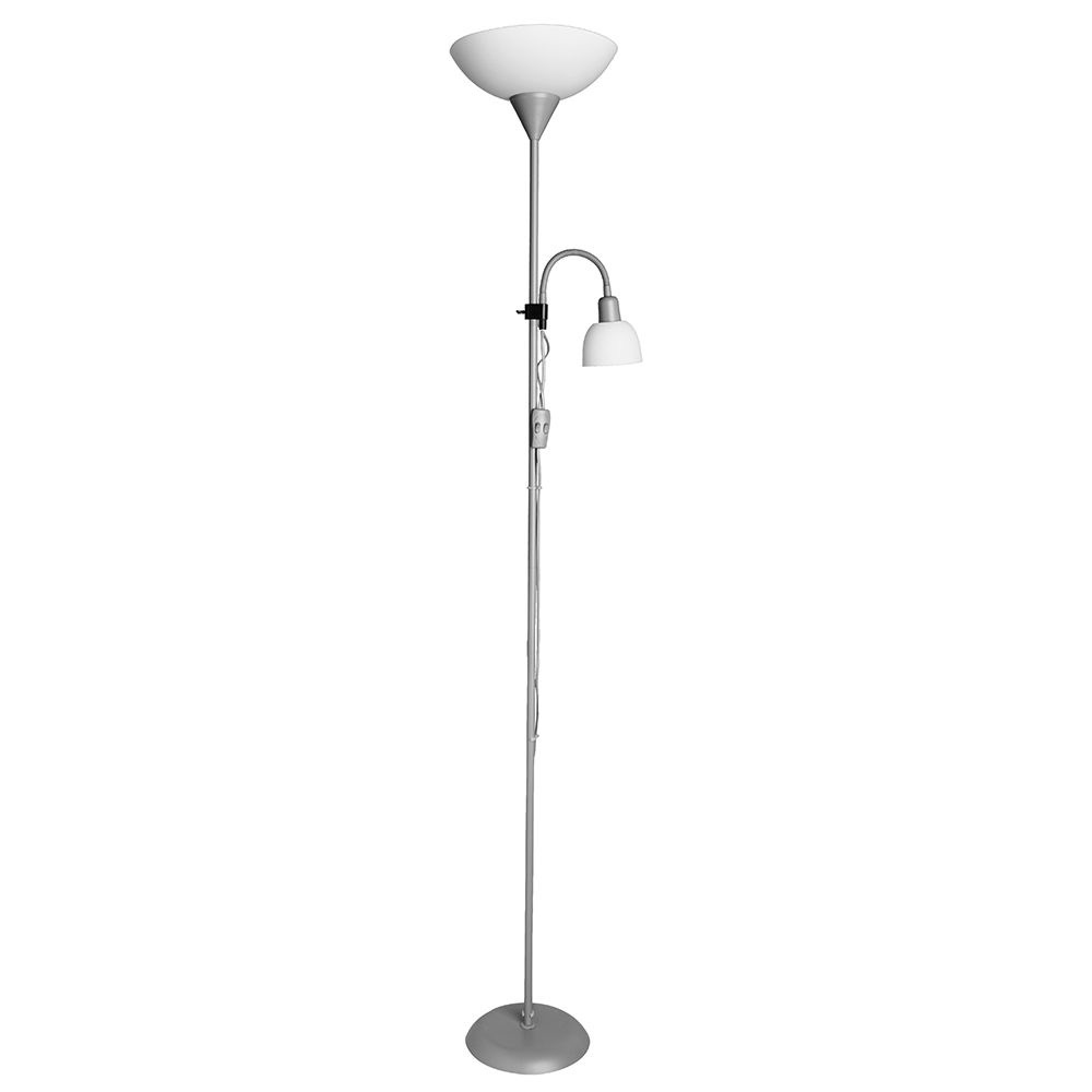 Торшер Arte Lamp Duetto A9569PN-2SI, цвет серебро - фото 1