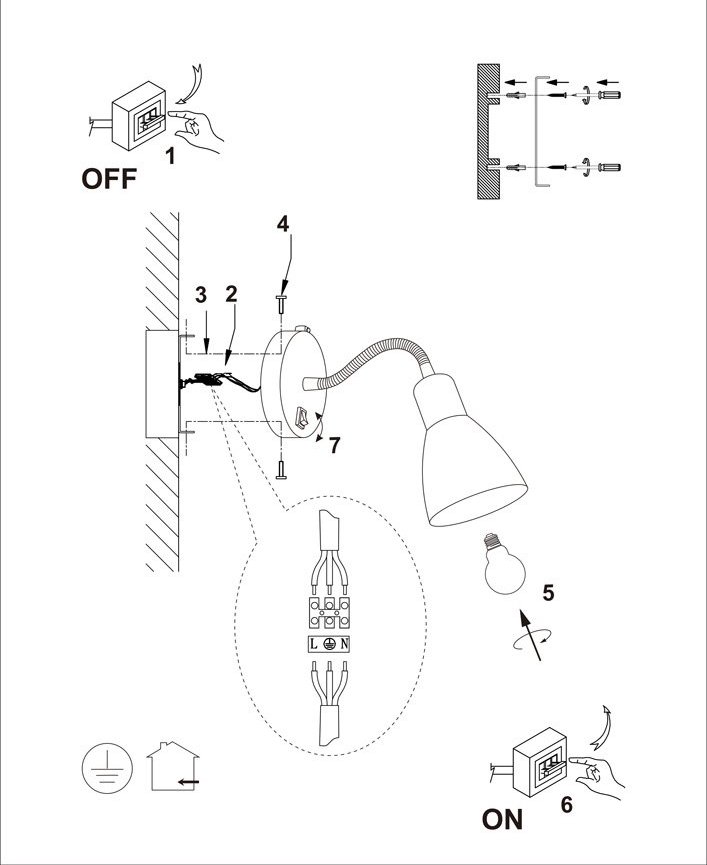 фото Спот arte lamp dorm a1408ap-1cc