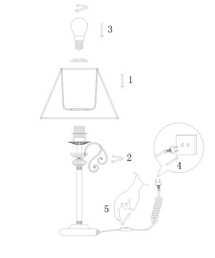 Настольная лампа Arte Lamp CHARM A2083LT-1AB, цвет бронза - фото 3