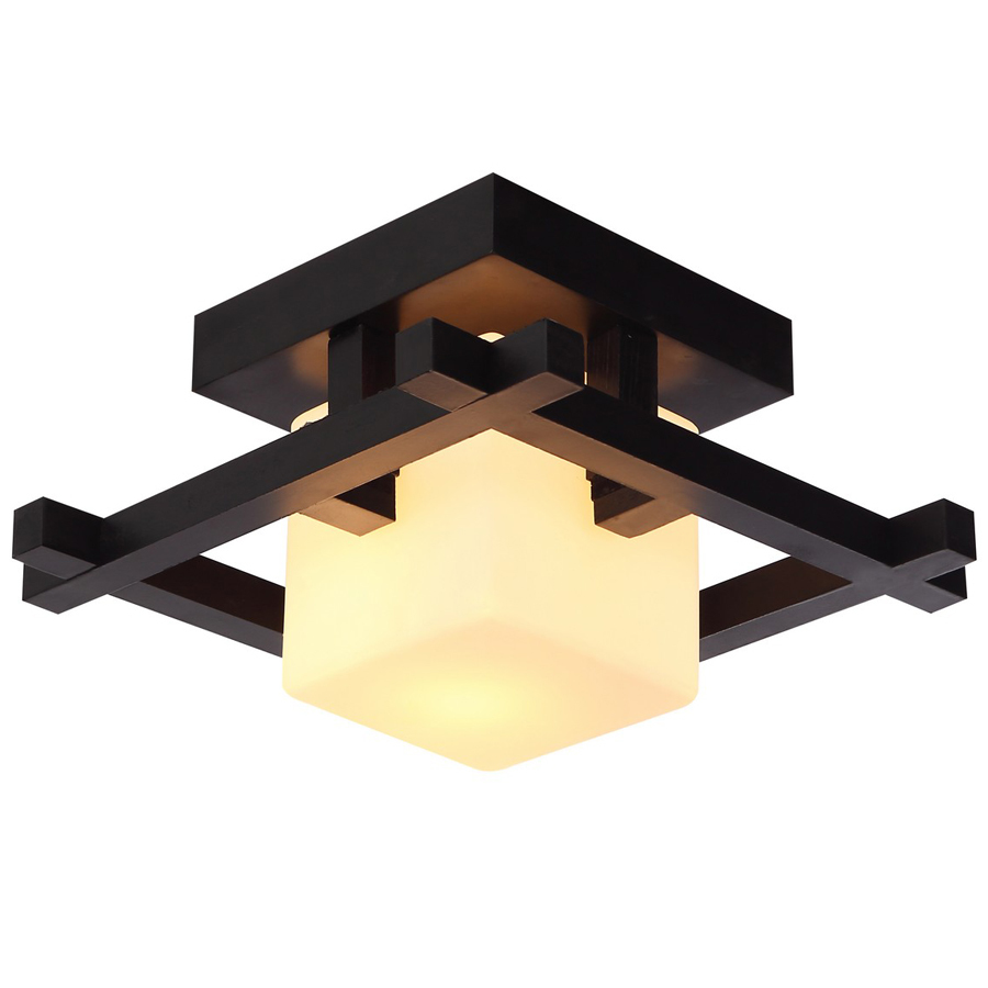 Светилник настенно-потолочный Artelamp A8252PL-1CK, цвет шоколад - фото 1