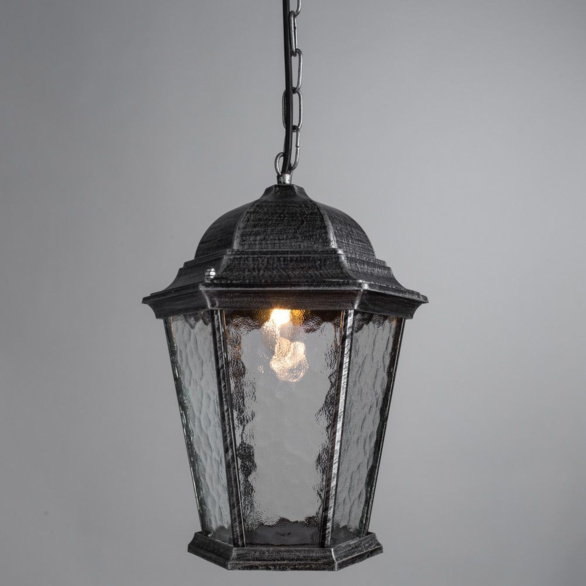Уличный подвесной светильник Arte Lamp Genova A1205SO-1BS, цвет серый - фото 4